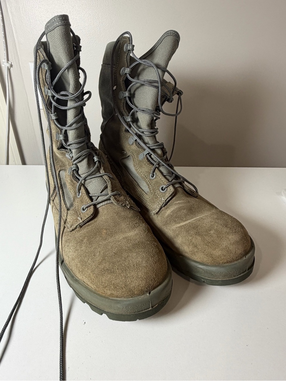 Men's Belleville 10.5 GORETEX Tactical Suede Combat Moto Boots - Olive Brown